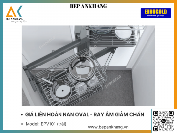 GIÁ LIÊN HOÀN NAN OVAL - RAY ÂM GIẢM CHẤN EUROGOLD EPV101 (trái) - INOX OVAL 304